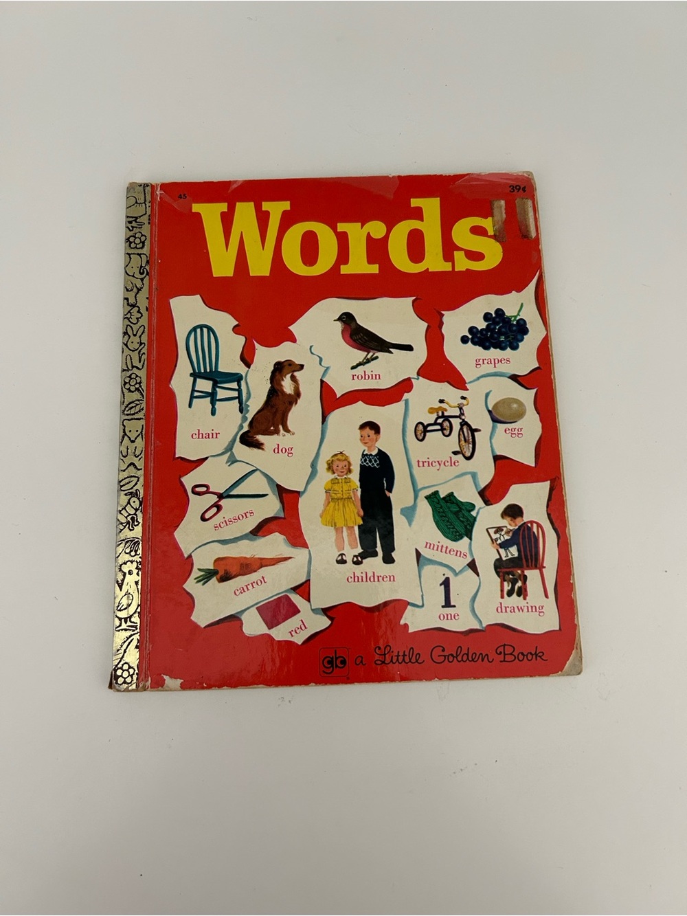 Vintage Little Golden Book Words Illustrated Children's Book